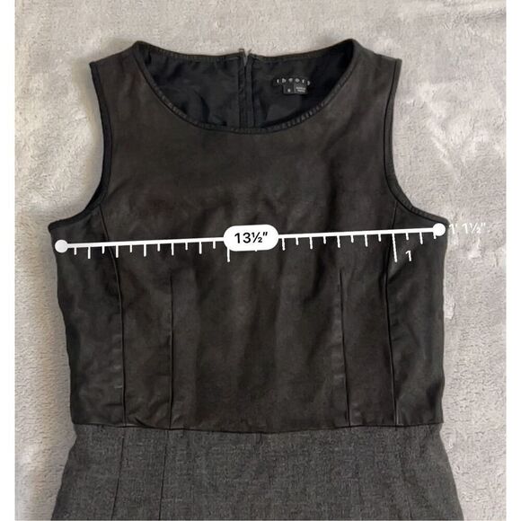THEORY Virgin Wool Zip Back Sheath Dress Women’s 2 - Picture 8 of 9